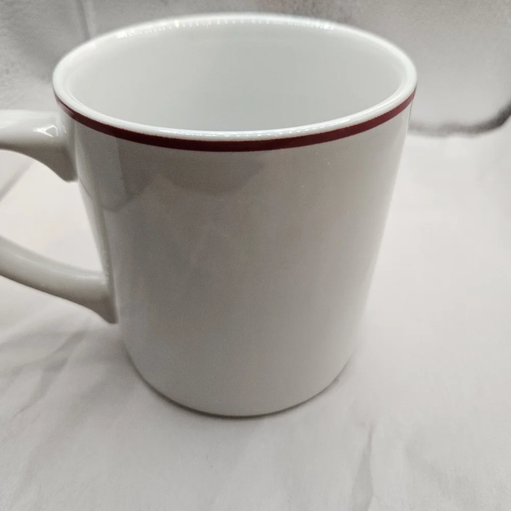 Williams Sonoma White and Brown Dog In Sweater Mug
